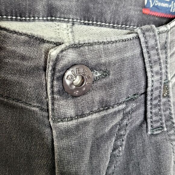 Diesel Grupee Denim + Sweat Pants Size 27 - Picture 6 of 14